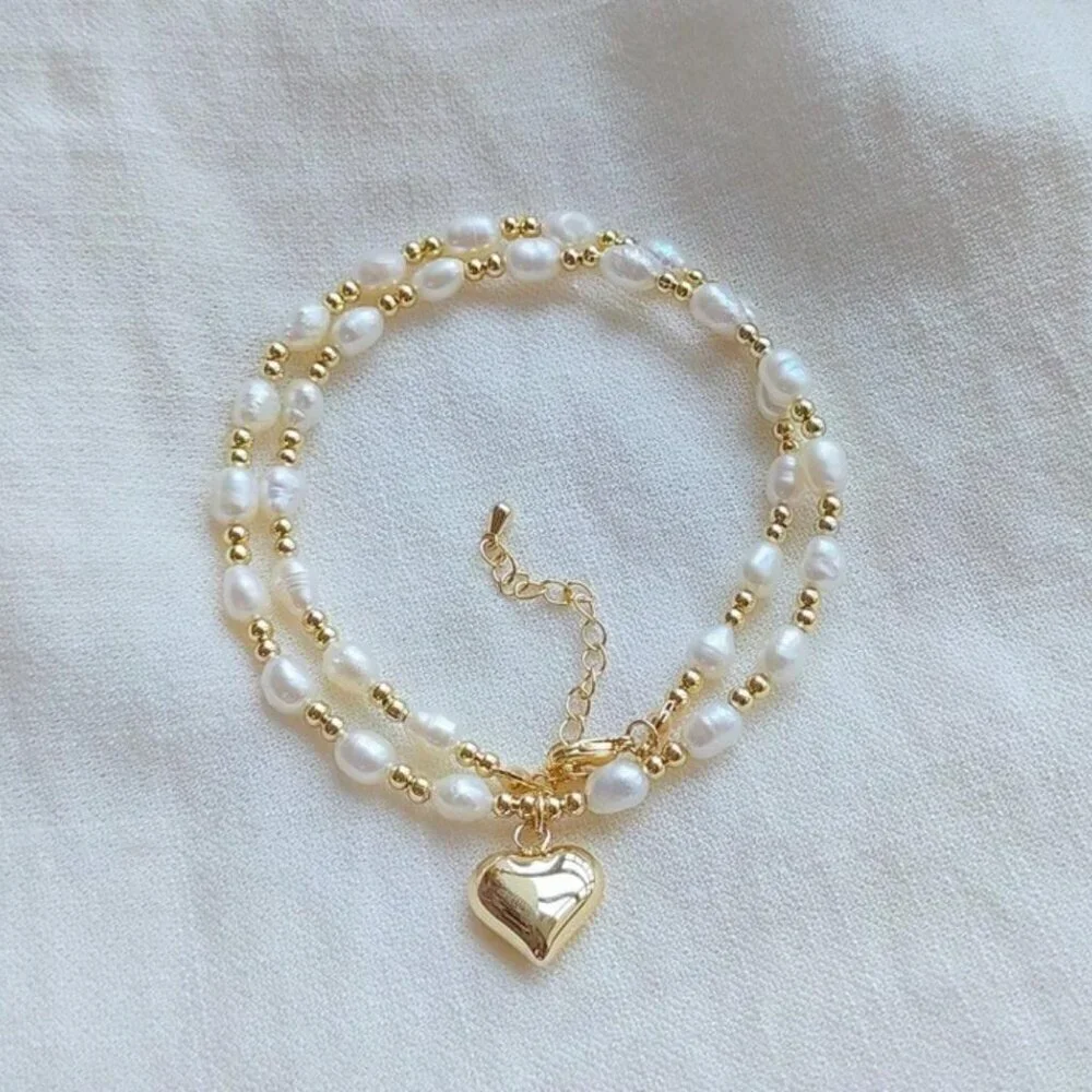 18K Gold Plated and Cultured Pearl Necklace - Picture 3 of 4